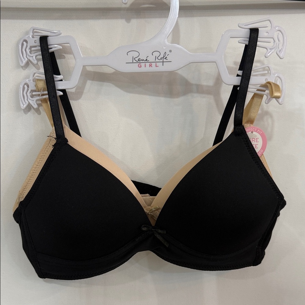 Rene Rofe Black and Tan Women's Bra